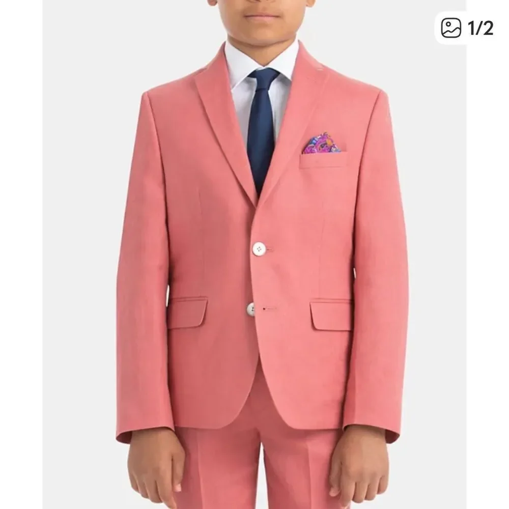 Lauren Ralph Lauren Little & Big Boys Classic Fit Linen Sport Coat - Red Size 6